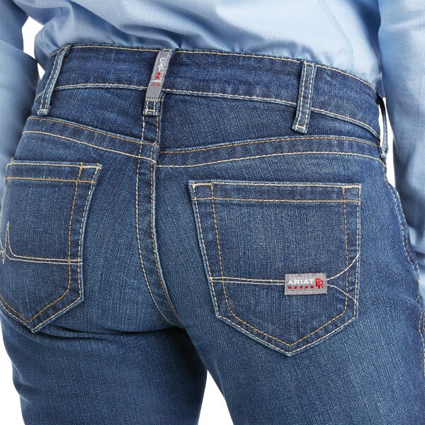 Ariat Women's FR DuraStretch Basic Boot Cut Jean in Blue Quartz
